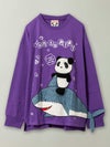 【PANDIESTAJAPAN】“シャークパンダ”サガラ刺繍入りBIGシルエットロンT〔別注〕