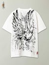 【絡繰魂】“八咫烏火炎”総刺繍Tシャツ