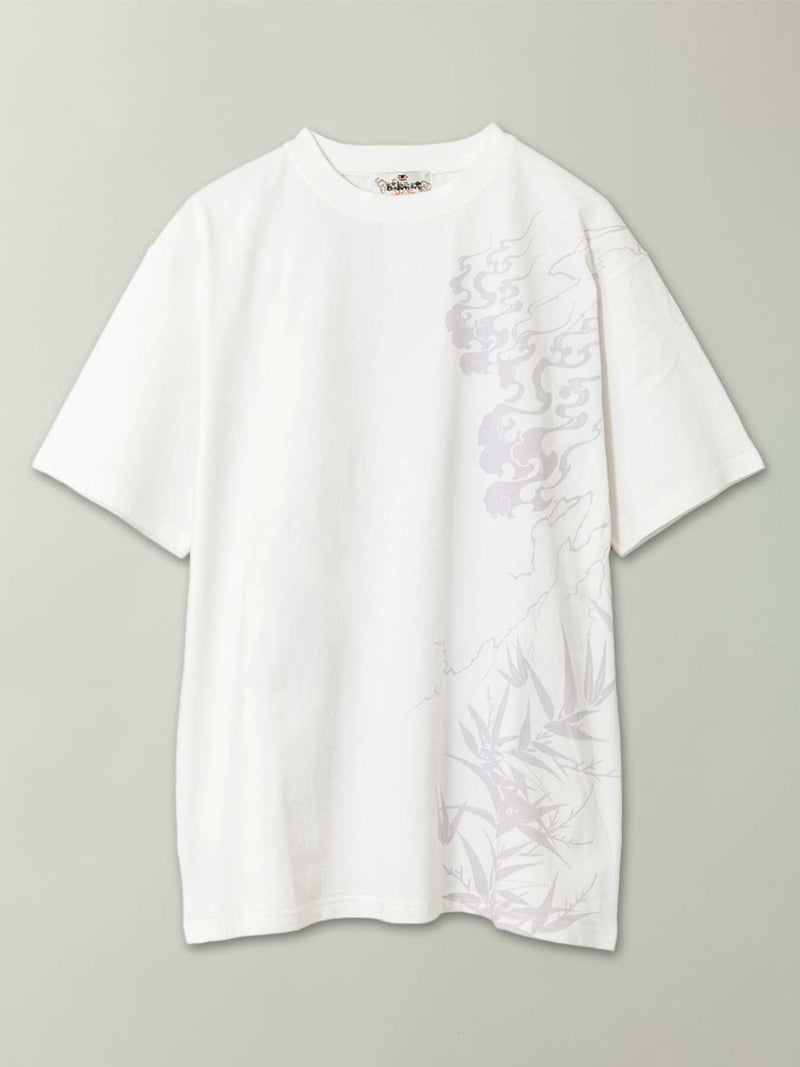 【絡繰魂】“八咫烏火炎”総刺繍Tシャツ
