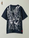 【絡繰魂】“八咫烏火炎”総刺繍Tシャツ
