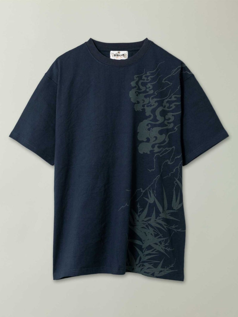 【絡繰魂】“八咫烏火炎”総刺繍Tシャツ