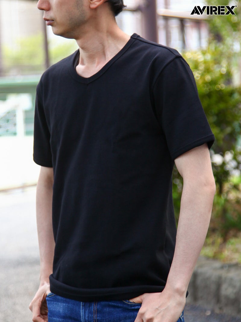  【AVIREX】DAILY V-NECK T-SHIRT