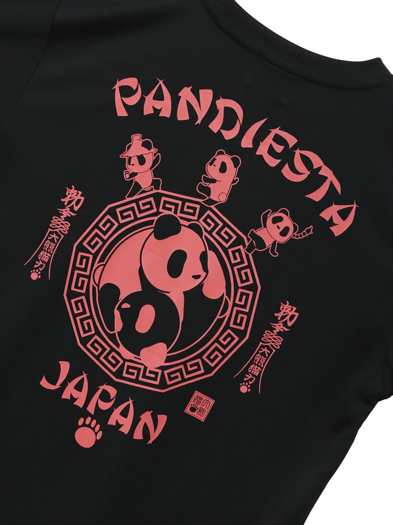 【PANDIESTA JAPAN】“太陰太極パンダ”DRYメッシュ素材Tシャツ