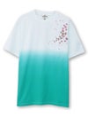 【絡繰魂】桜刺繍入り段染めTシャツ
