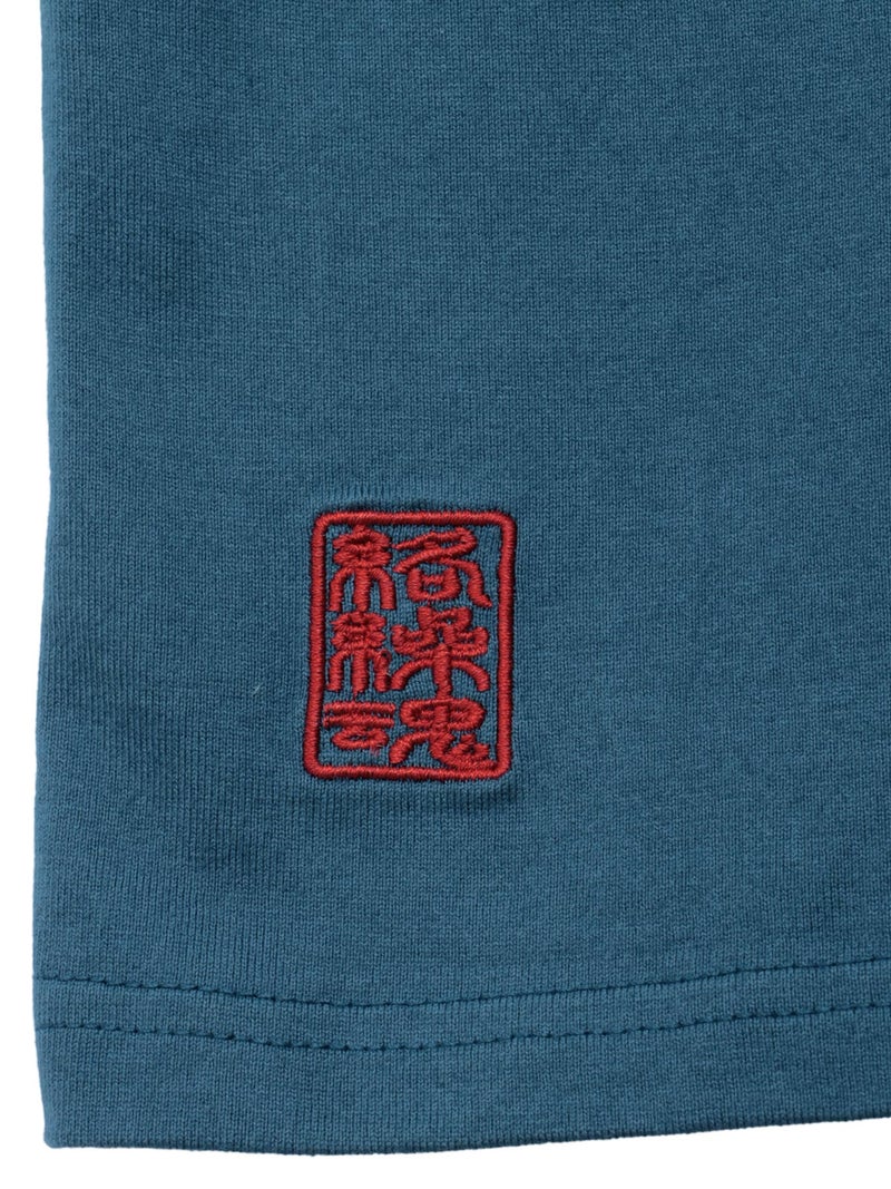 【絡繰魂】桜刺繍入り段染めTシャツ