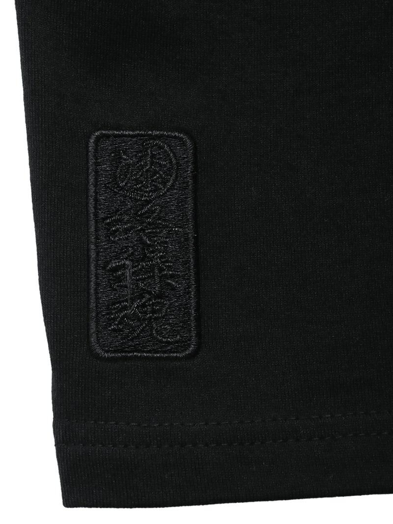 【絡繰魂・漆】“梟の慧眼”総刺繍半袖Tシャツ