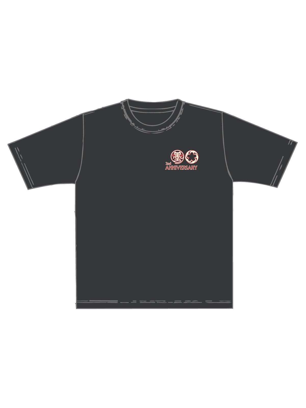【SUMINEKO】“スミネコ 2nd anniversary 陰陽猫”プリントTシャツ 1