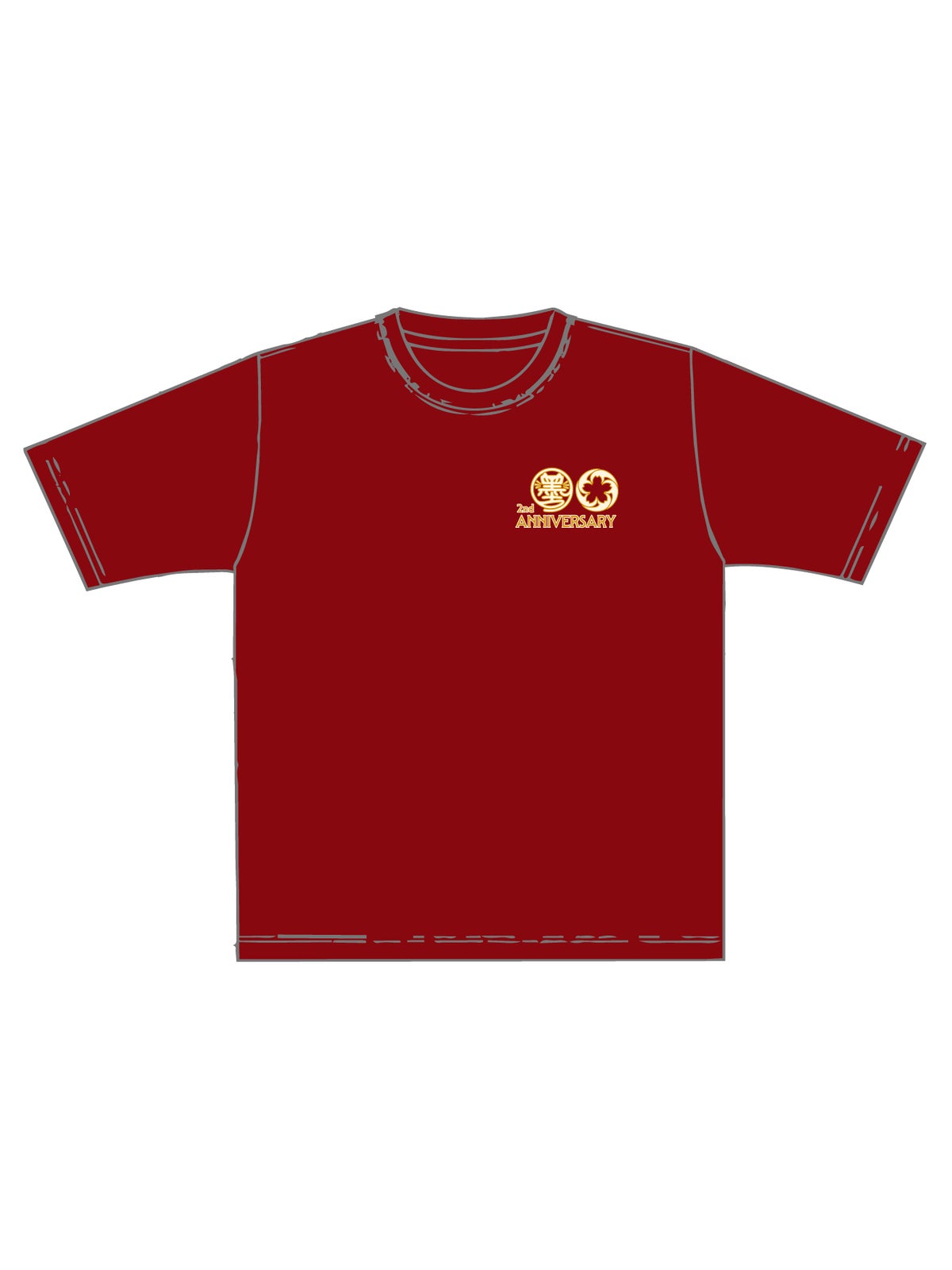 【SUMINEKO】“スミネコ 2nd anniversary 陰陽猫”プリントTシャツ 2