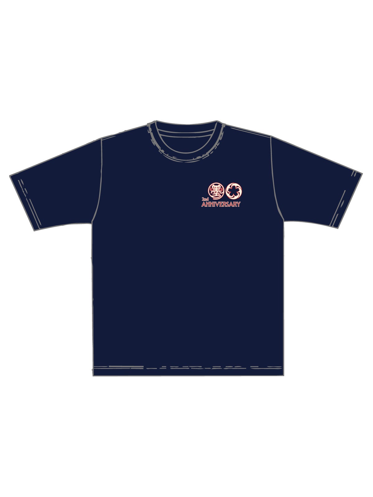 【SUMINEKO】“スミネコ 2nd anniversary 伸び猫”プリントTシャツ 3