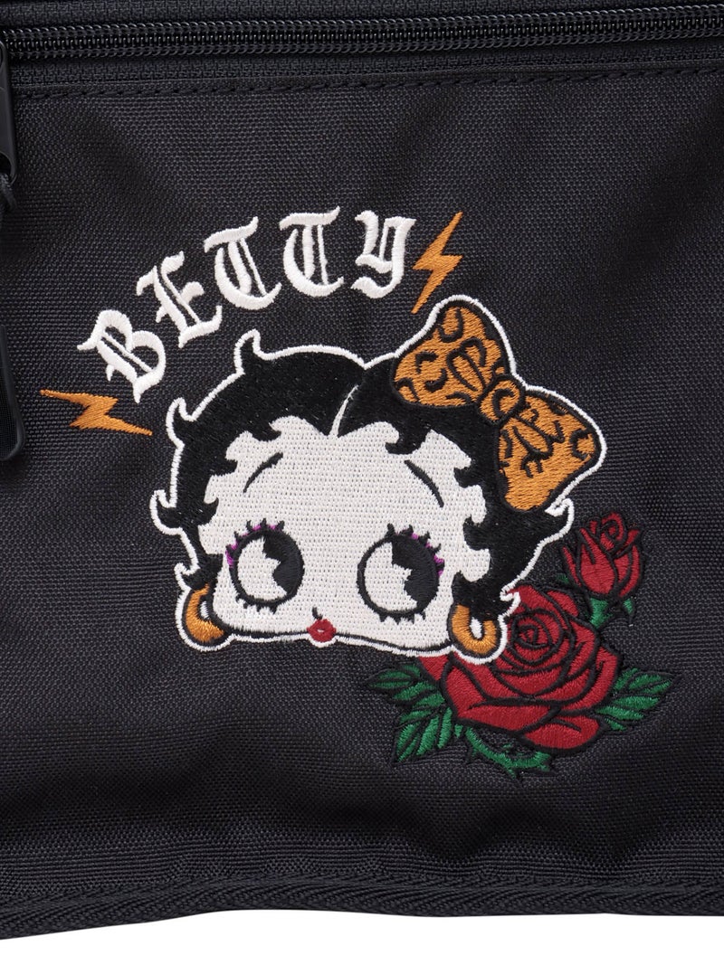 ＜秋の大予約会＞【BETTY BOOP】“やんちゃベティ”刺繍入りショルダーバッグ〔別注〕