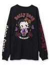 ＜秋の大予約会＞【BETTY BOOP】“やんちゃベティ”刺繍入りロンT〔別注〕