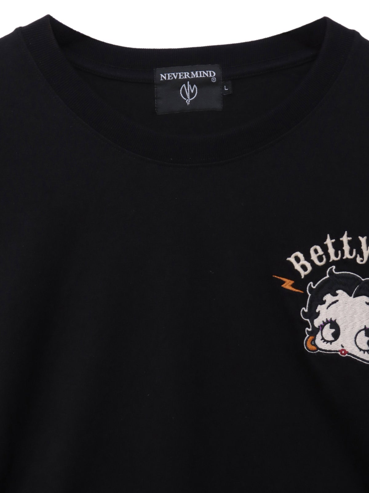 ＜秋の大予約会＞【BETTY BOOP】“やんちゃベティ”刺繍入りロンT〔別注〕