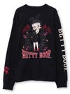 ＜秋の大予約会＞【BETTY BOOP】“バニーベティ”刺繍入りロンT