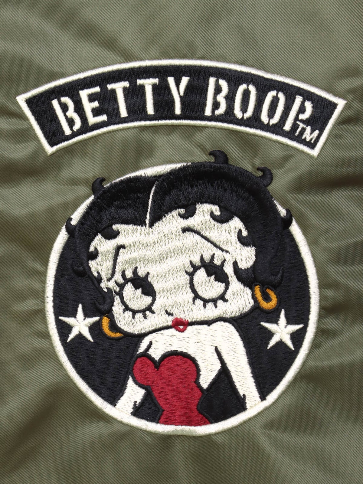 ＜秋の大予約会＞【BETTY BOOP】“オールドタトゥーベティ”総刺繍リバーシブルスカジャン