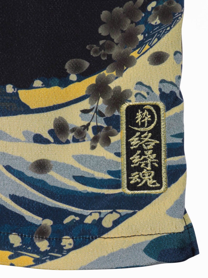 ＜秋の大予約会＞【絡繰魂・粋】“富士山／龍”刺繍入り長袖シャツ