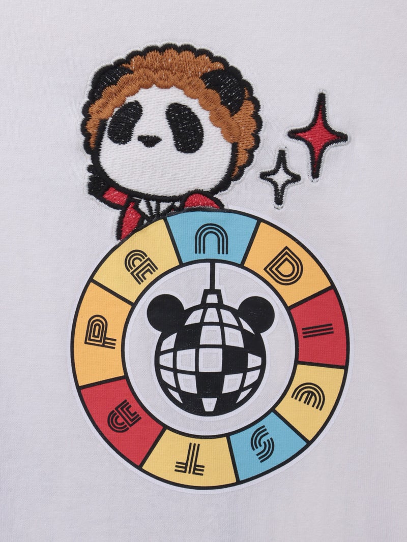 ＜秋の大予約会＞【PANDIESTA JAPAN】“ディスコソウルパンダ”刺繍入りロンT