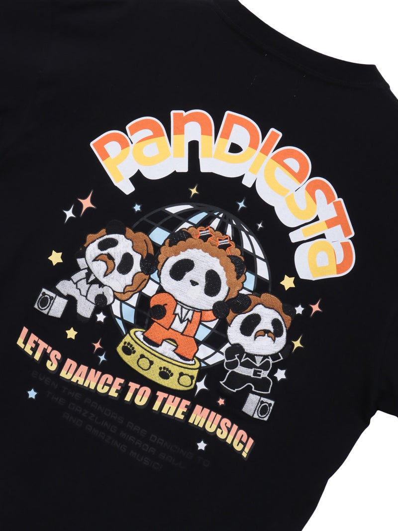 ＜秋の大予約会＞【PANDIESTA JAPAN】“ディスコソウルパンダ”刺繍入りロンT