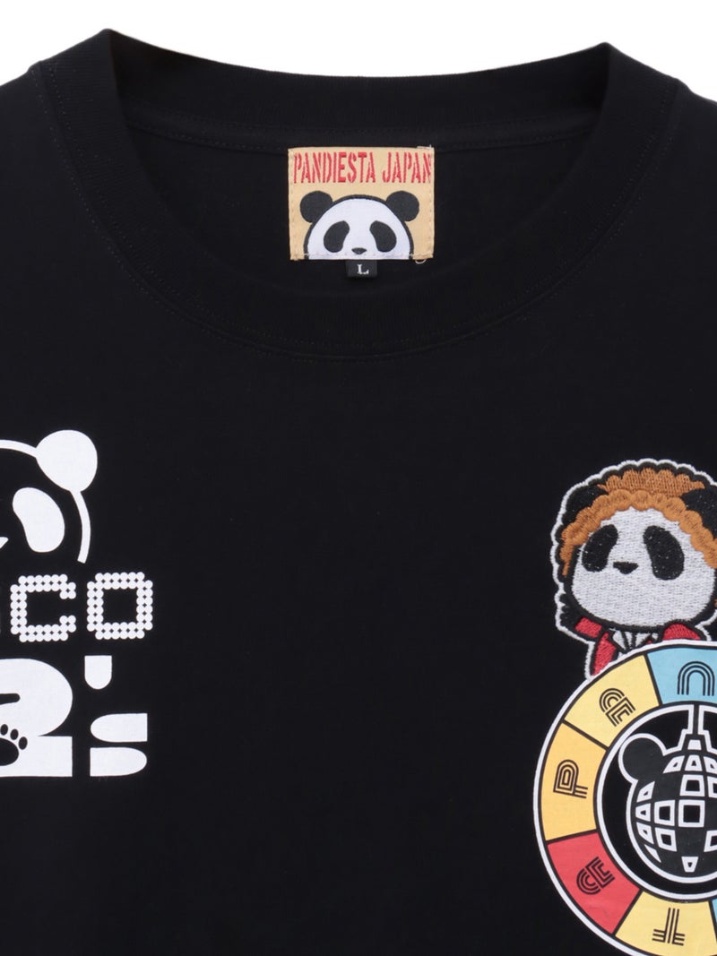 ＜秋の大予約会＞【PANDIESTA JAPAN】“ディスコソウルパンダ”刺繍入りロンT