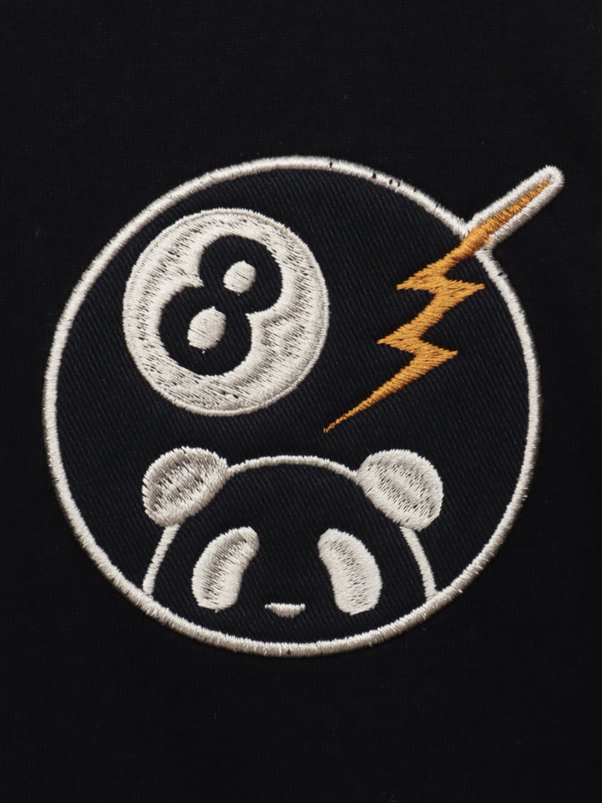 ＜秋の大予約会＞【PANDIESTA JAPAN】“8ボールパンダ”ミリタリー風刺繍入りロンT