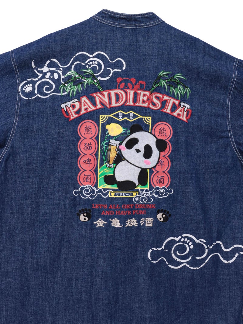 ＜秋の大予約会＞【PANDIESTA JAPAN】“酔いどれパンダ”デニムジャケット〔別注〕