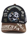 ＜秋の大予約会＞【PANDIESTA JAPAN】“8ボールパンダ”刺繍入りメッシュCAP