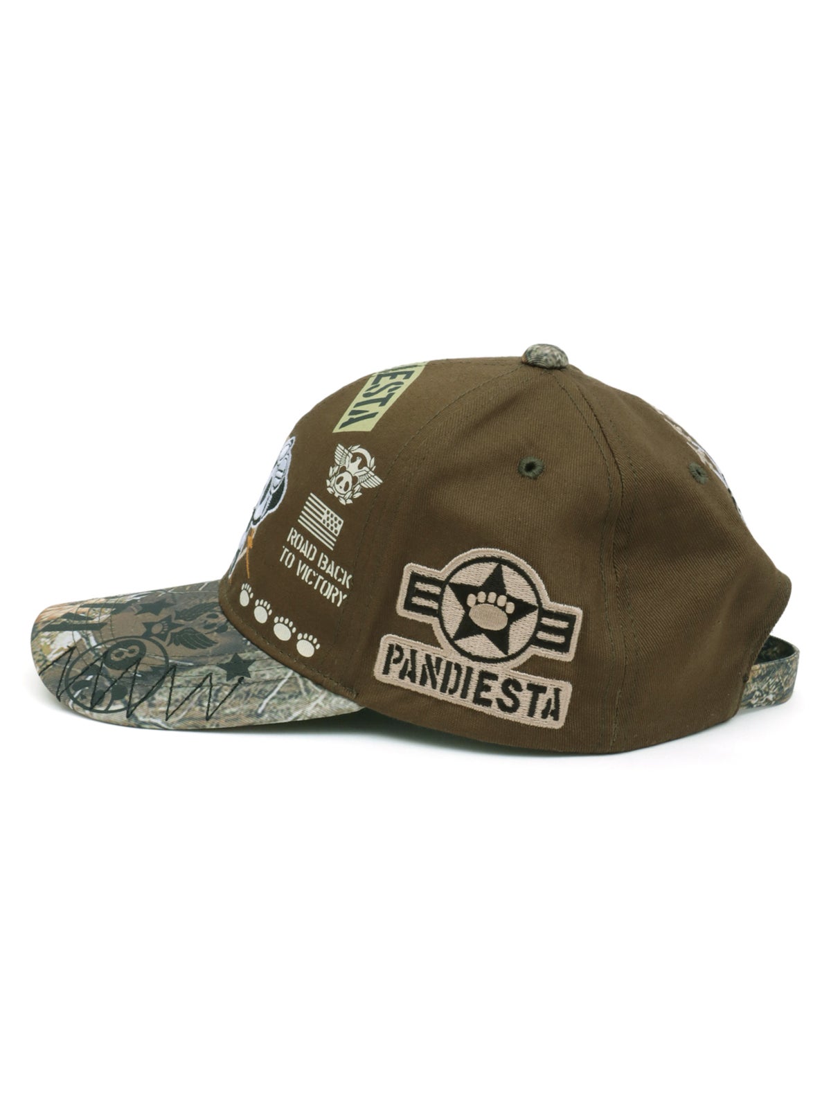 ＜秋の大予約会＞【PANDIESTA JAPAN】“8ボールパンダ”刺繍入りメッシュCAP