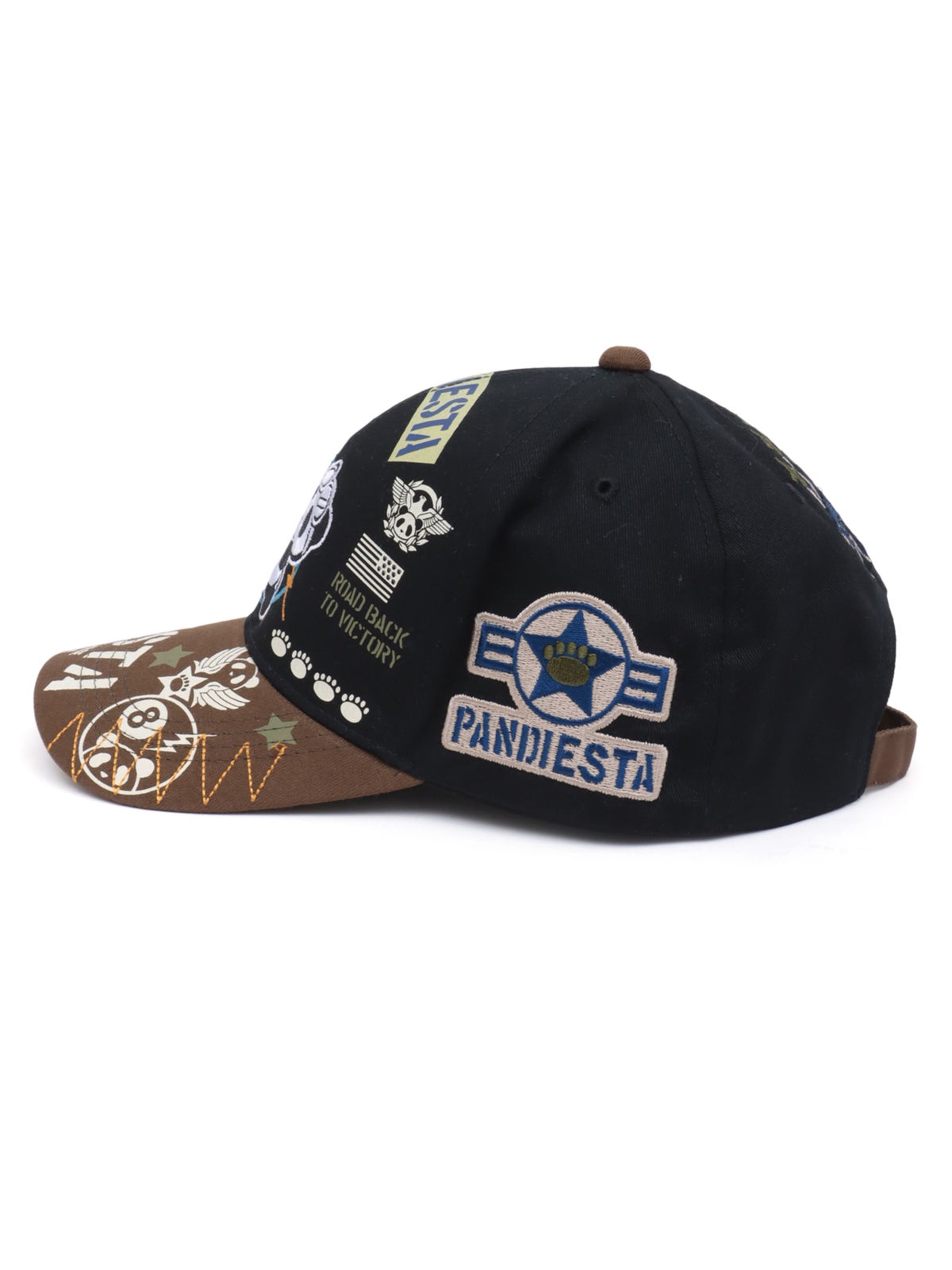 ＜秋の大予約会＞【PANDIESTA JAPAN】“8ボールパンダ”刺繍入りメッシュCAP