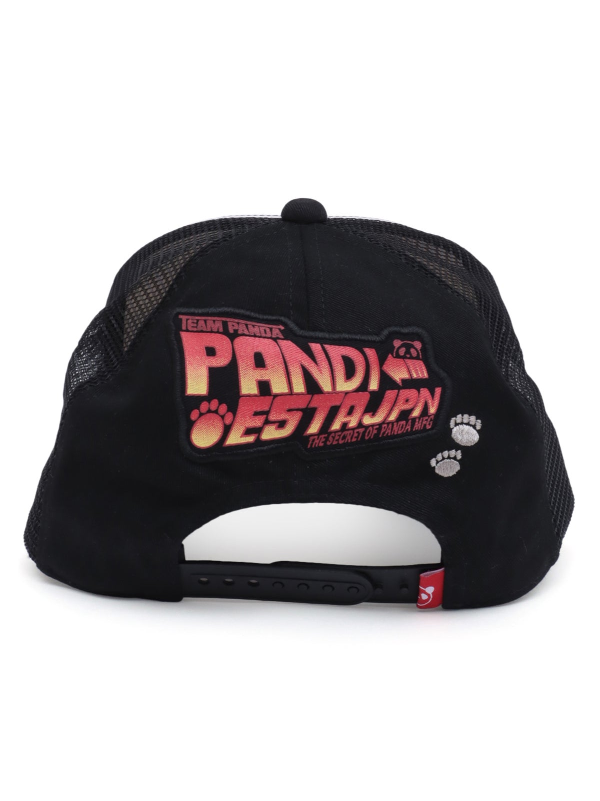 ＜秋の大予約会＞【PANDIESTA JAPAN】“ハコ乗りパンダ”刺繍入りメッシュCAP