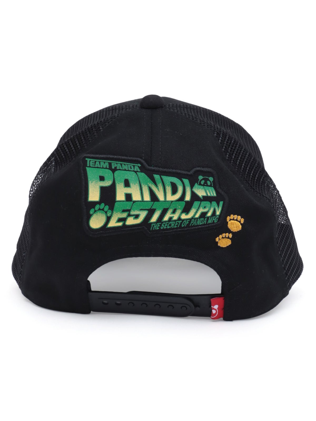 ＜秋の大予約会＞【PANDIESTA JAPAN】“ハコ乗りパンダ”刺繍入りメッシュCAP