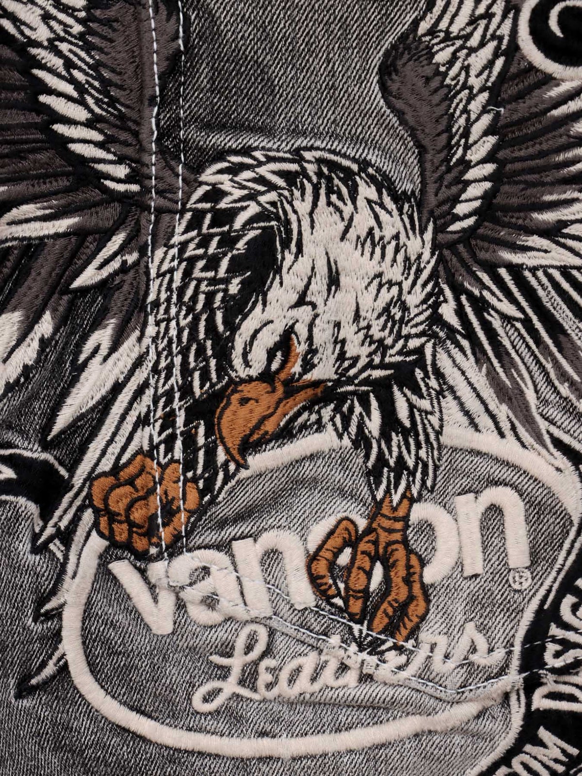 ＜秋の大予約会＞【VANSON】“イーグル”総刺繍デニムパンツ