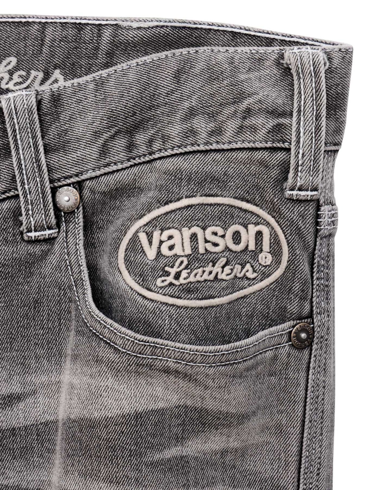 ＜秋の大予約会＞【VANSON】“イーグル”総刺繍デニムパンツ