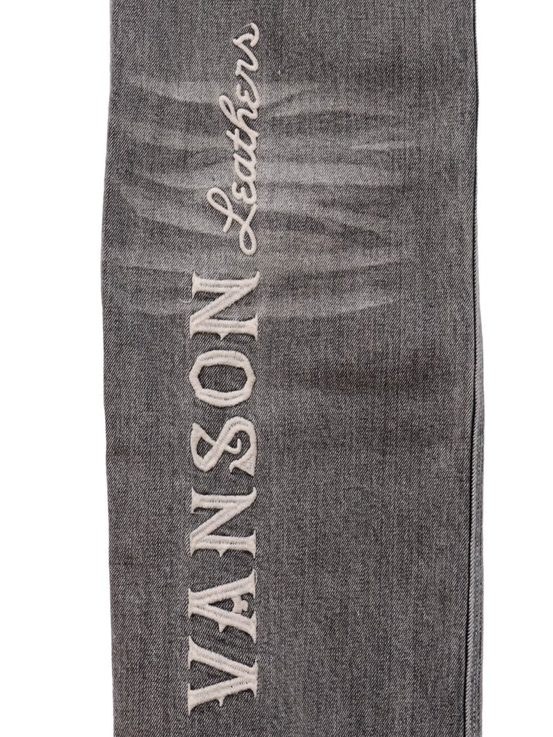 ＜秋の大予約会＞【VANSON】“イーグル”総刺繍デニムパンツ