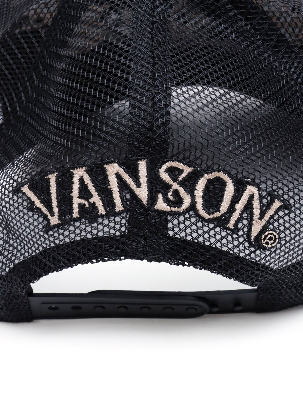 【VANSON】スカル ツイルメッシュキャップ