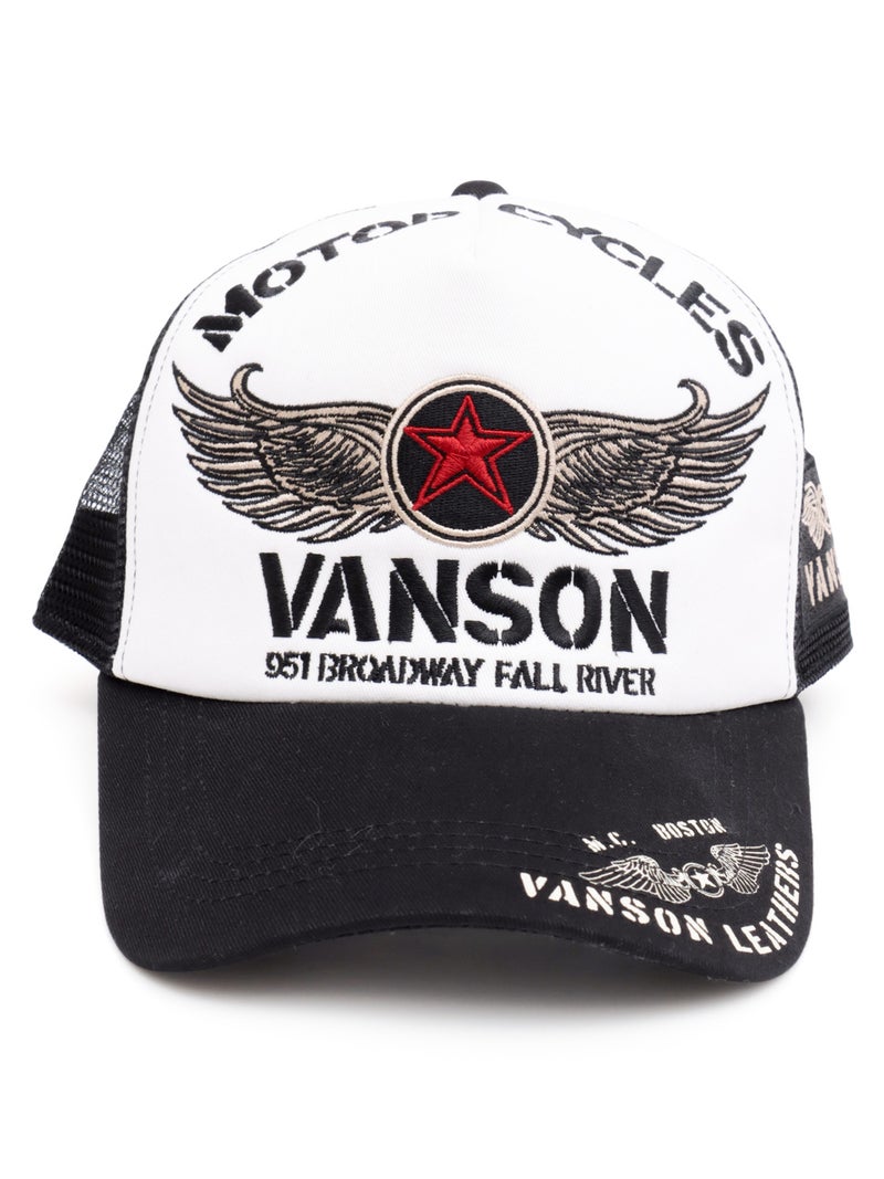 【VANSON】フライングスター ツイルメッシュキャップ
