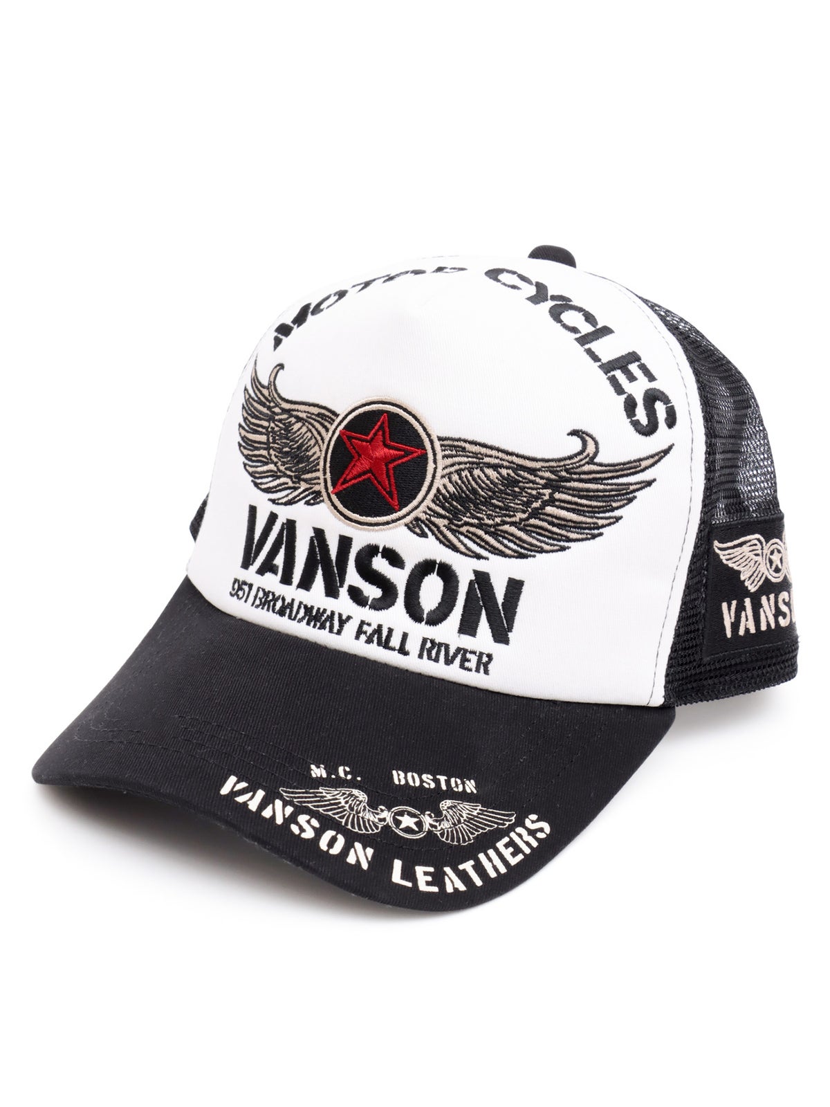 【VANSON】フライングスター ツイルメッシュキャップ