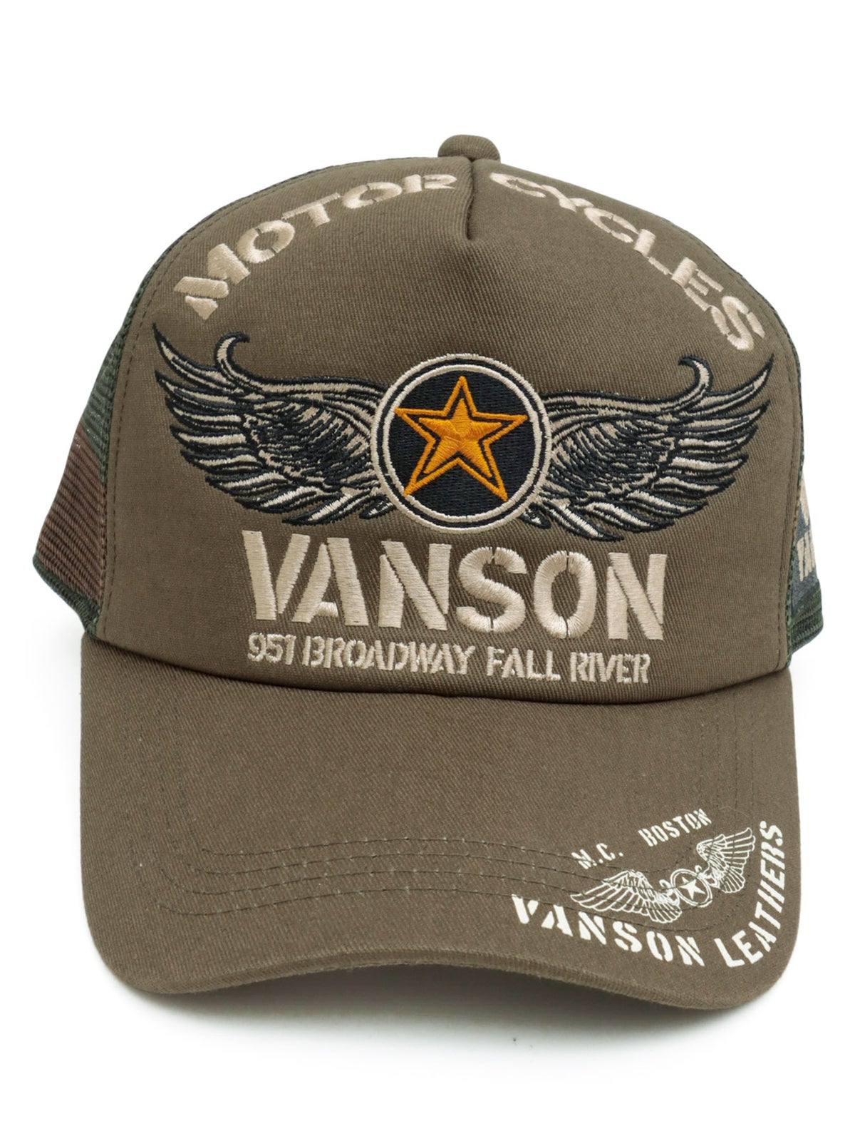【VANSON】フライングスター ツイルメッシュキャップ