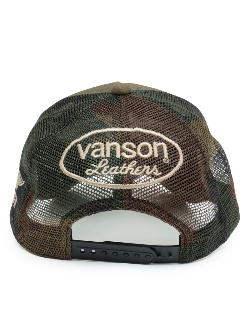 【VANSON】フライングスター ツイルメッシュキャップ
