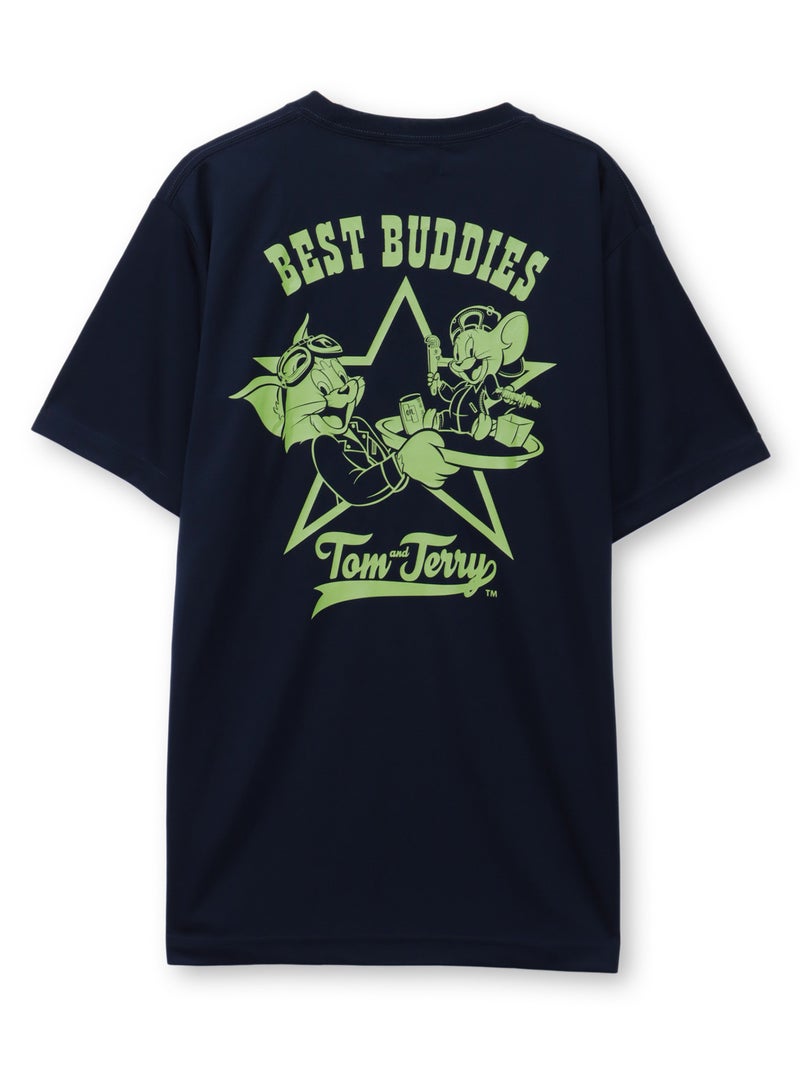 【NEVERMIND×TOM and JERRY】“ベストバディ トム＆ジェリー”DRY素材Tシャツ