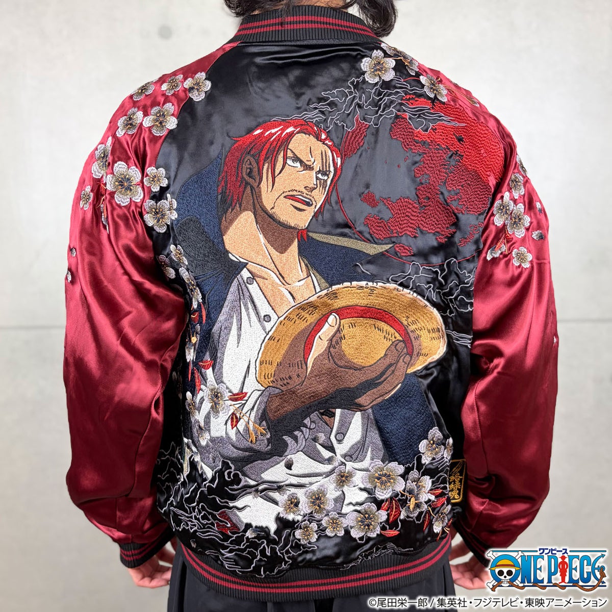 【ONE PIECE×絡繰魂】赤髪のリバーシブルスカジャン(シャンクス)