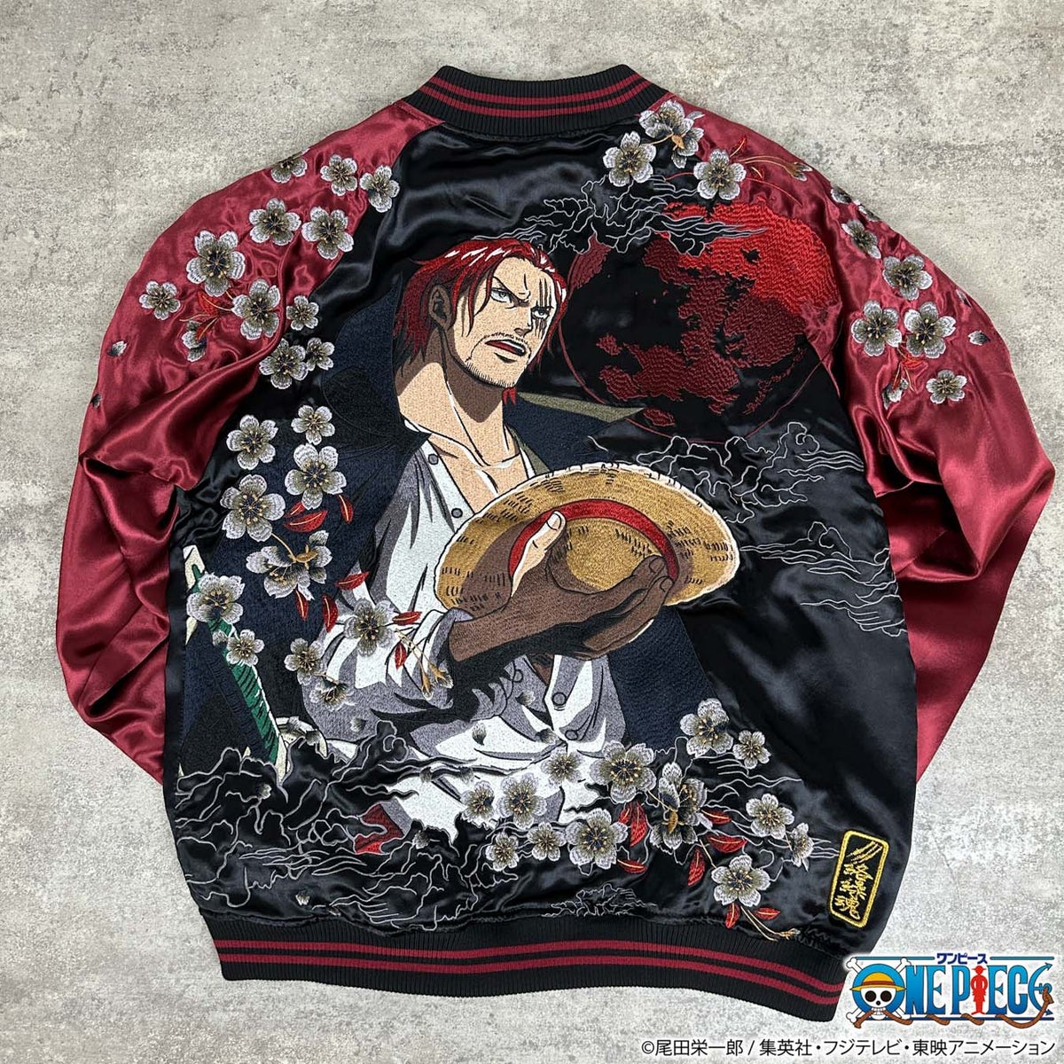 【ONE PIECE×絡繰魂】赤髪のリバーシブルスカジャン(シャンクス)