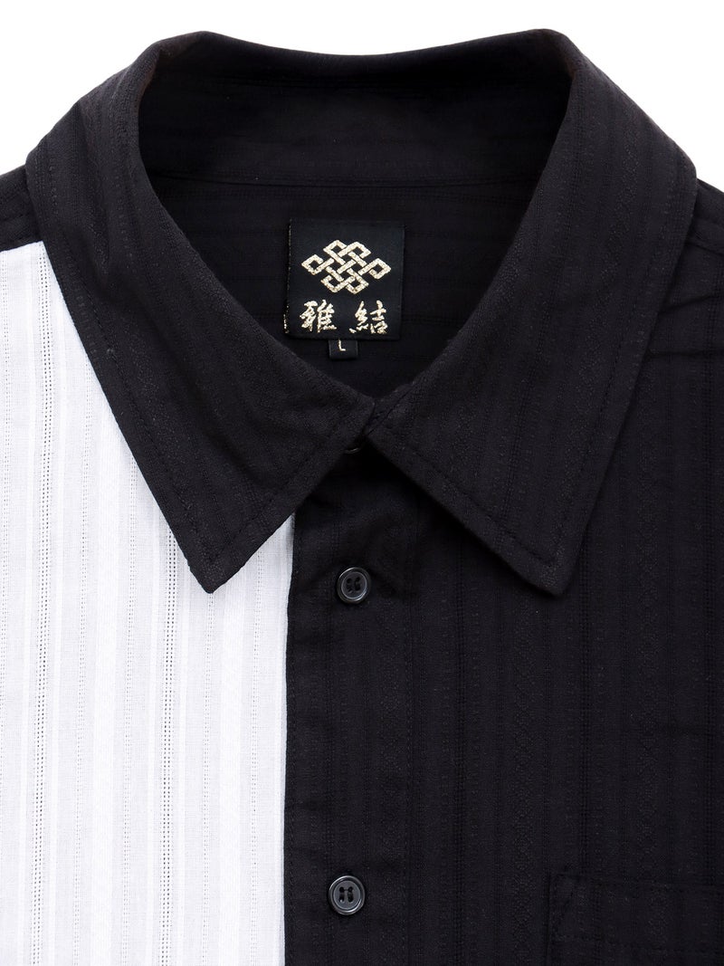 【雅結】和生地切替シャツアンサブル