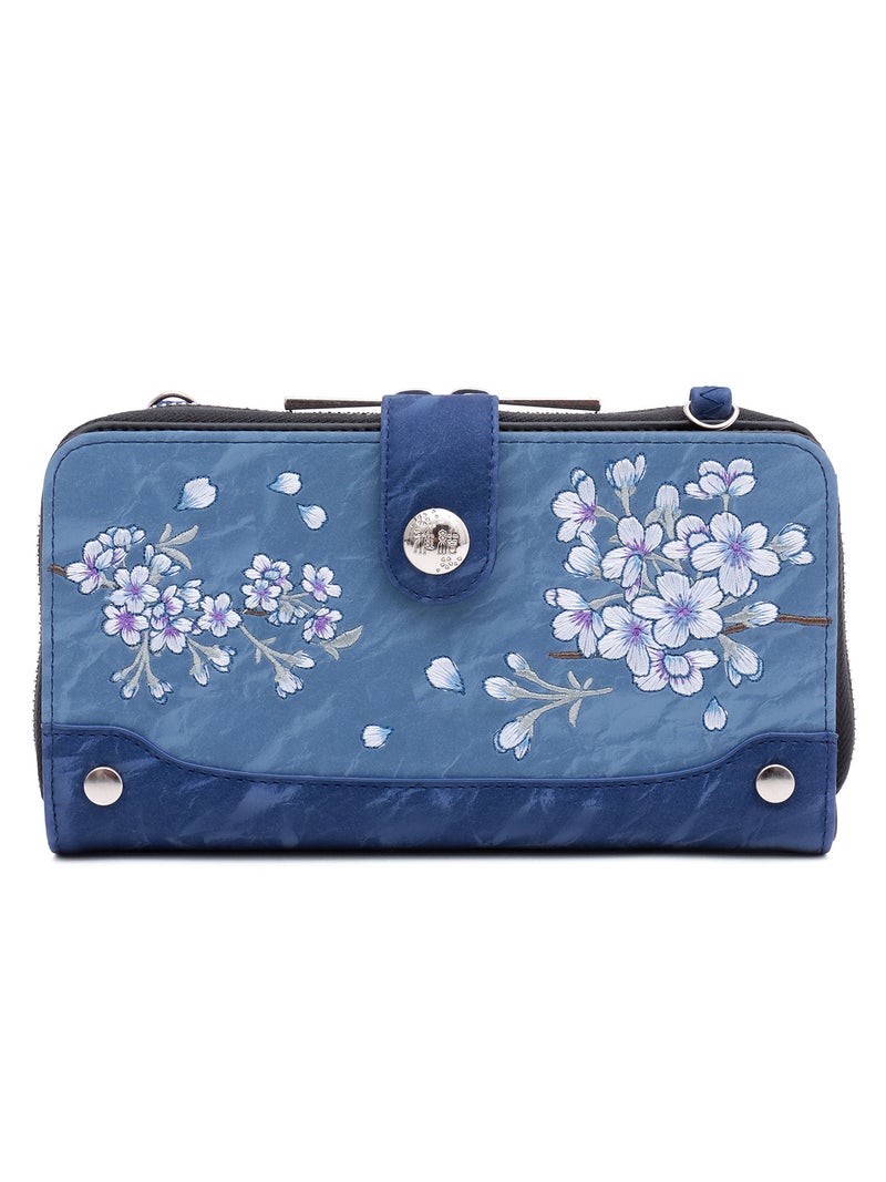 ≪40%OFF≫【雅結】桜刺繍ショルダーウォレット≪返品・取寄対応不可≫