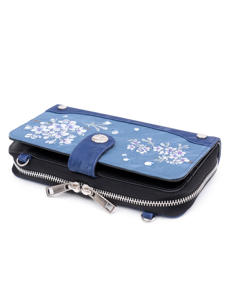 ≪40%OFF≫【雅結】桜刺繍ショルダーウォレット≪返品・取寄対応不可≫