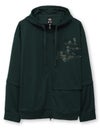 【雅結】“桜と雲”刺繍入り袖脱着ZIPパーカー