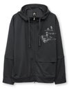 【雅結】“桜と雲”刺繍入り袖脱着ZIPパーカー
