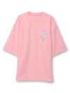 【雅結】桜柄 刺繍入りTシャツ