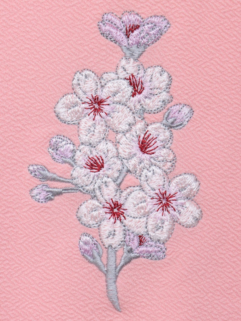 【雅結】桜柄 刺繍入りTシャツ