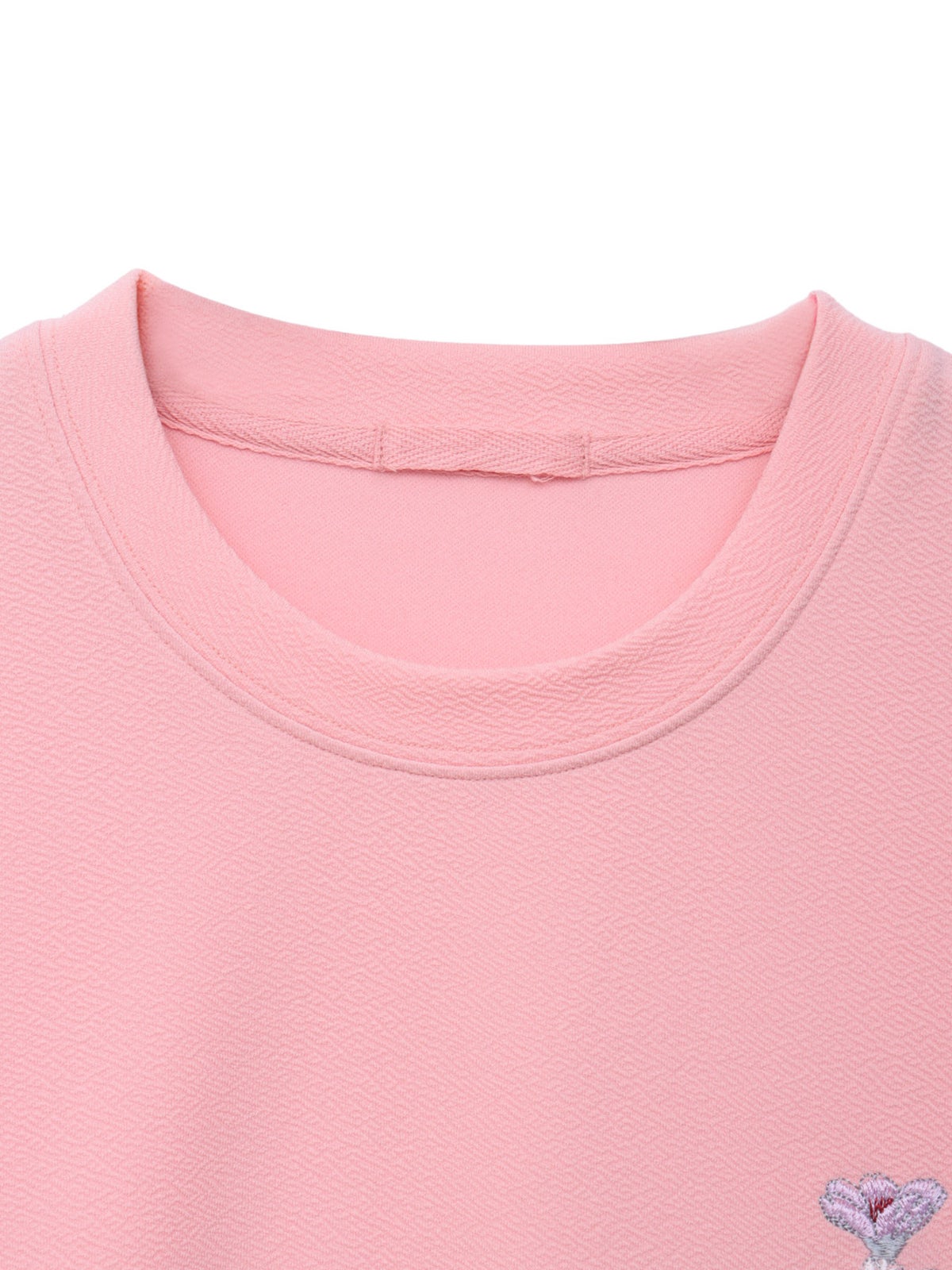 【雅結】桜柄 刺繍入りTシャツ