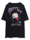 【BETTY BOOP】“黒猫ベイビーベティ”総刺繍Tシャツ