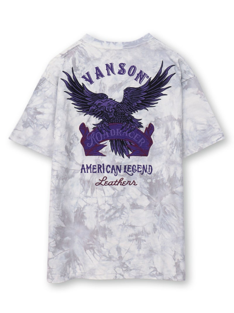【VANSON】イーグル刺繍入りTシャツ〔別注〕